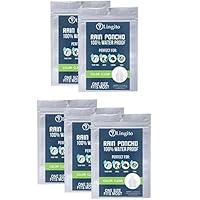 Algopix Similar Product 4 - Lingito 5 Clear Emergency Rain Ponchos