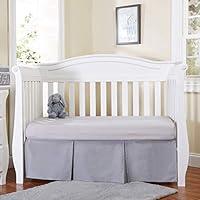 Algopix Similar Product 6 - EVERYDAY KIDS Light Gray Pleated Crib