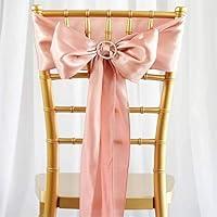 Algopix Similar Product 6 - Efavormart 25pcs Rose Gold Satin Chair