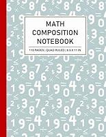 Algopix Similar Product 20 - Math Composition Notebook Quad Ruled