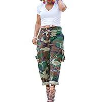Algopix Similar Product 13 - Womens Camouflage Pants Cargo Camo