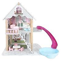 Algopix Similar Product 4 - T2013 Wooden Playhouse with Slides