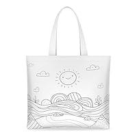 Algopix Similar Product 17 - NPOOYI Tote Bag Canvas Tote Bag for