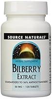 Algopix Similar Product 5 - Source Naturals Bilberry Extract 50mg