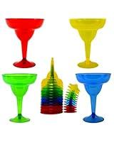 Algopix Similar Product 18 - KINREX Margarita Plastic Glasses Set 