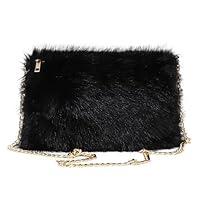 Algopix Similar Product 16 - LA CARRIE Faux Fur Crossbody Bags for