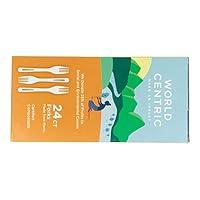 Algopix Similar Product 12 - World Centric Corn Starch Forks 24