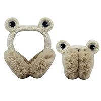 Algopix Similar Product 1 - Cute Animal Frog Earmuffs Girls Women