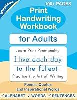Algopix Similar Product 19 - Print Handwriting Workbook for Adults