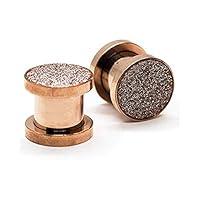 Algopix Similar Product 3 - Pierce2GO Rose Gold Sandpaper Ear Plug