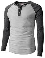 Algopix Similar Product 5 - H2H Mens Stylish Casual Slim Fit Raglan