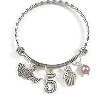 Algopix Similar Product 13 - 5th BIRTHDAY BRACELET 5th Birthday
