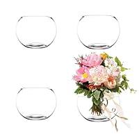 Algopix Similar Product 2 - Hyuetrsa 4 Pack Clear Bubble Bowl Glass