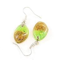 Algopix Similar Product 6 - Earthy Green and Brown Fused Glass