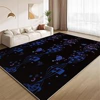 Algopix Similar Product 15 - ZUFKIUA Music Notes Rug 2X3 Sheet