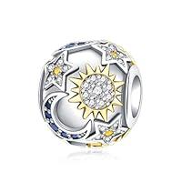 Algopix Similar Product 8 - LUXILLA Moon Sun Star Charm 925