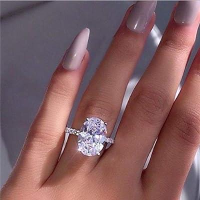 Best Deal for Rings for Women - Temperament Fashion Simple Luxury Oval