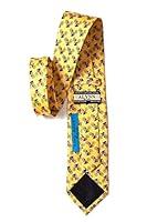 Algopix Similar Product 2 - Road Race Yellow Silk Tie