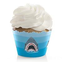 Algopix Similar Product 12 - Big Dot of Happiness Shark Zone 