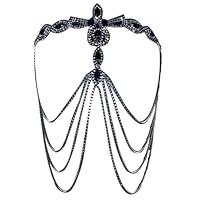 Algopix Similar Product 14 - Uitndvyte Fashionable Black Rhinestones