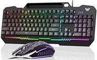 Algopix Similar Product 2 - AULA Gaming Keyboard 104 Keys Gaming