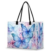 Algopix Similar Product 2 - POFATO Tote Bag for Women Blue