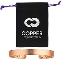 Algopix Similar Product 8 - Bracciale in rame puro a compressione