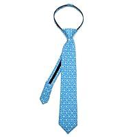 Algopix Similar Product 4 - Chewbacca Dot Blue Boys' Zipper Silk Tie