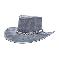 Algopix Similar Product 2 - Crusher Outback Leather Hat for Men and