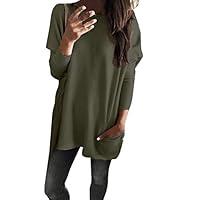 Algopix Similar Product 3 - HunYUN Women Solid Long Sleeve Blouse