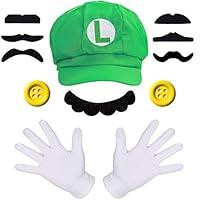 Algopix Similar Product 12 - Humairc Super Bros Hats Accessories Set