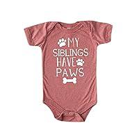 Algopix Similar Product 5 - My Siblings Have Paws Bodysuit  Funny