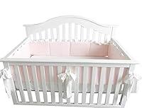 Algopix Similar Product 3 - Blush Coral Pink Ruffle Crib Rail Cover