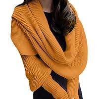 Algopix Similar Product 18 - Winter Warm Knitted Wrap Scarf Shawl