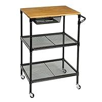 Algopix Similar Product 7 - Honey-Can-Do Black Kitchen Cart