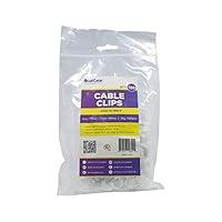 Algopix Similar Product 4 - QualGear 10mm Cable Clips White 100