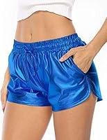 Algopix Similar Product 5 - Alsol Lamesa Metallic Shorts Hot Shorts