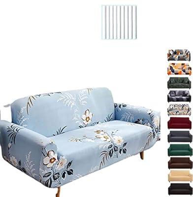 1pc Jacquard Stretch Sofa Cover, Soft Velvet Sofa Seat Cushion