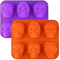 Algopix Similar Product 6 - Sakolla Large Skull Cake Pan Silicone