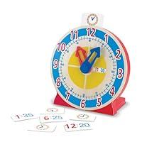 Algopix Similar Product 2 - Melissa  Doug Turn  Tell Wooden Clock