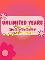 Algopix Similar Product 12 - UNLIMITED YEARS MONTHLY TO-DO LIST