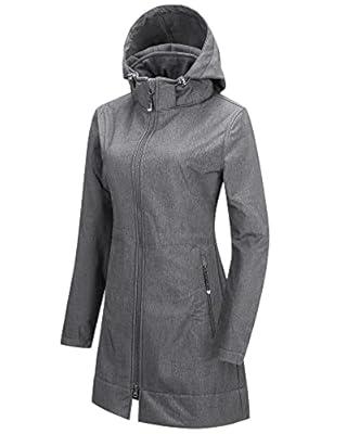 Best Deal for 33,000 ft Women's Softshell Long Jacket with Hood Fleece