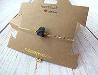 Algopix Similar Product 8 - Raw Black Tourmaline Bracelet Dainty