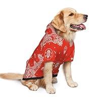 Algopix Similar Product 18 - Red Bandana Print Dog Hoodie Soft Dog