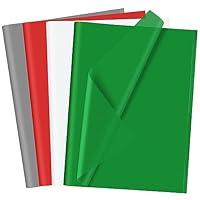320 Sheets Christmas Tissue Paper, Red Green Gift Wrapping Paper
