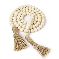 Algopix Similar Product 14 - TIMEYARD Wood Bead Garland Farmhouse