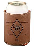 Algopix Similar Product 17 - Engraved Leather Beverage Holder 
