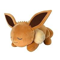 Algopix Similar Product 4 - Pokemon Eevee Sleeping Plush  18Inch