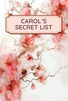 Algopix Similar Product 10 - Carols Secret List Secure Journal for