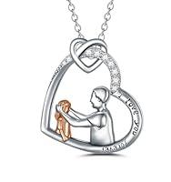 Algopix Similar Product 2 - Dorunmo Father Daughter Necklace 925